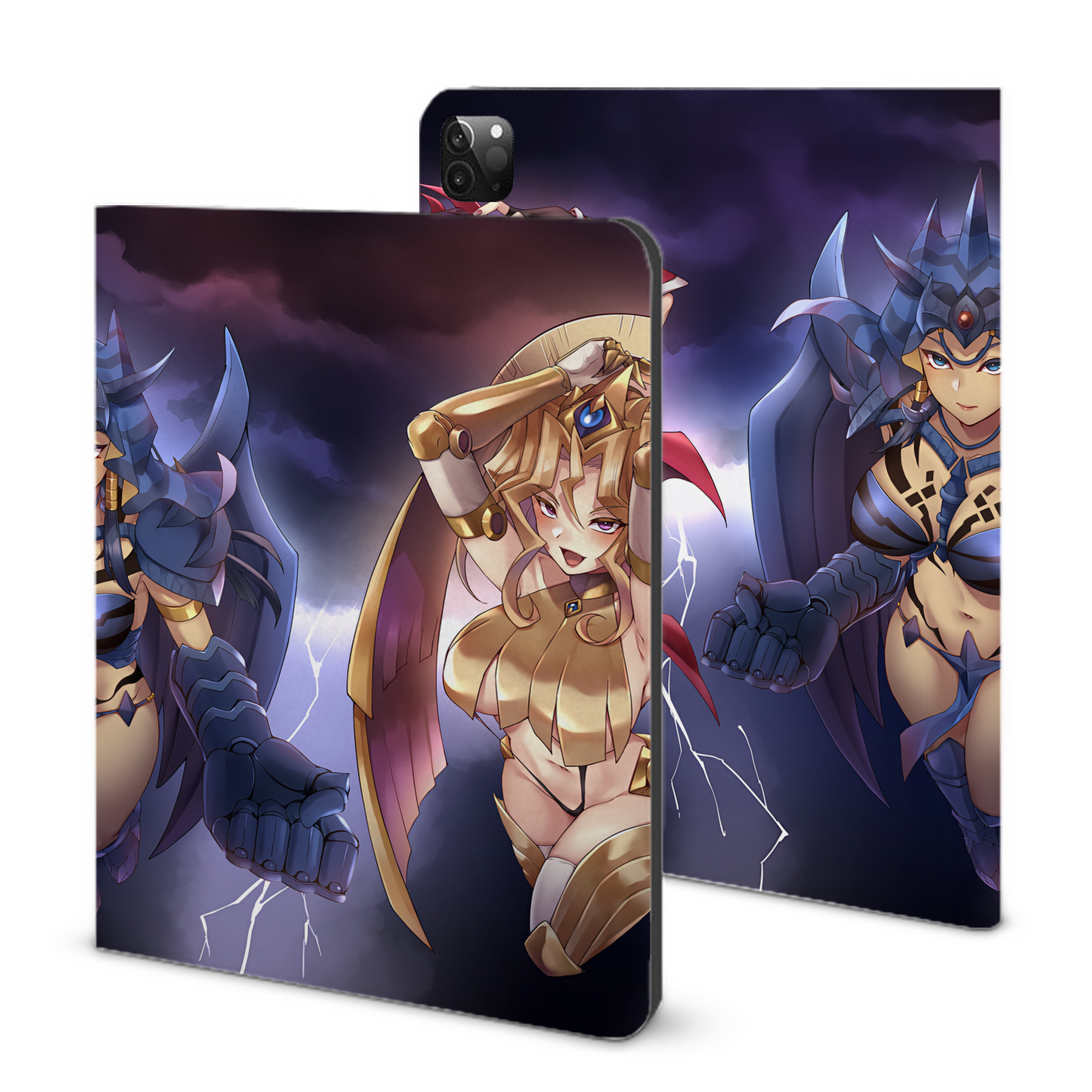（画像用） 遊☆戯☆王 Yu-Gi-Oh! IPadケース ペンホルダー付き ブックスタイルデザイン